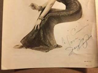 Inez Cooper Rare Stunning Autographed Vintage 8/10 Pin - Up Photo 1943 3