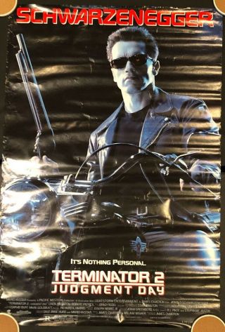 Terminator 2: Judgement Day 27 " X 40 " Ds/rolled Movie Poster - 1991