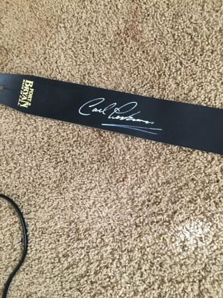 Autographed Guitar Strap Sign By Carl Perkins