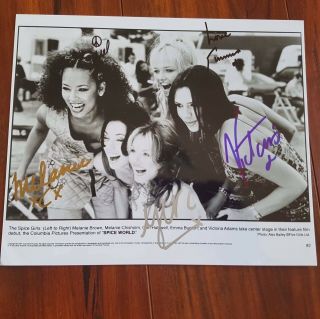 Rare Authentic Signed Spice Girls 8 X 10 Photo