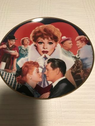 I Love Lucy 1992 Commemorative Lucille Ball Collector Plate 91/4” No Box