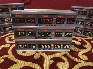 Time Circuits Box From Back To The Future With Backlight