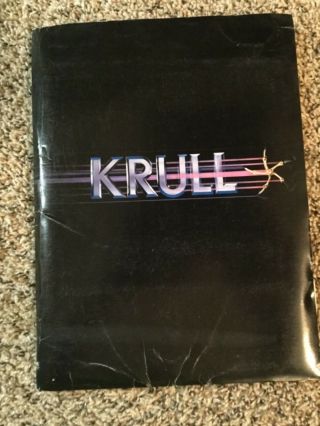 Krull 1983 Press Kit With Bonus Color Stills