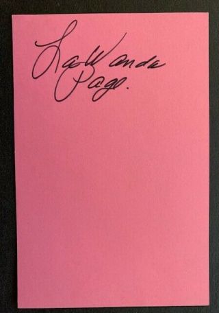 Signed In 1974 - Lawanda Page Vintage Autograph - Sanford And Son