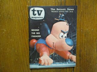 Nov - 1966 Detroit News Tv Mag (underdog/bullwinkle/jill St.  John/susan Saint James