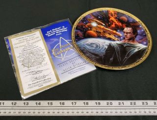Gul Dukat And The Cardissain Galor Warship Collectable Plate 0699h