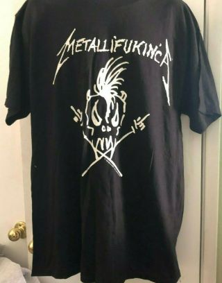 Metallica Vintage 1994 Concert T Shirt.  Xl.  Summer Giant Usa Metallifukinca