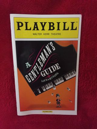 Broadway Playbill - A Gentleman’s Guide To Love And Murder,  April 2015