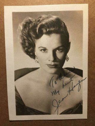 Jean Hagen Very Rare Early Autographed Photo Singing In The Rain