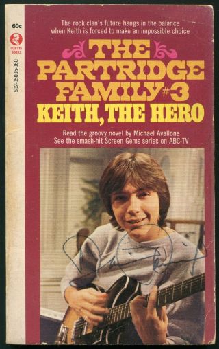 David Cassidy Signed The Partridge Family Keith My Hero Paperback Book Bas