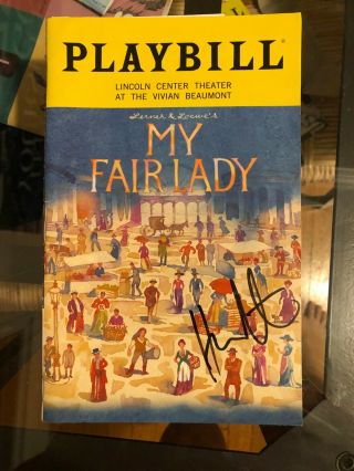 My Fair Lady Playbill Signed - Laura Benanti,  Henry Hadden Patten
