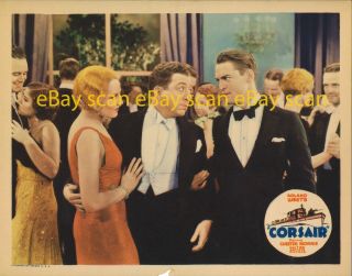 Thelma Todd 1931 Lobby Card Chester Morris,  Frank Mchugh,  First Release
