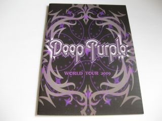 Very Rare Deep Purple 2009 World Tour Program Concert Brochure Book