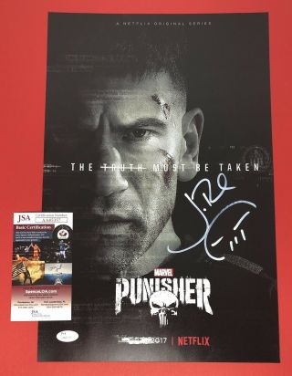 Jon Bernthal Signed 11x17 Punisher Photo W/ Jsa & Proof Netflix Poster