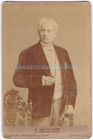 Victorian Stage Actor John Beauchamp.  The Silver Shield.  Cabinet Photo