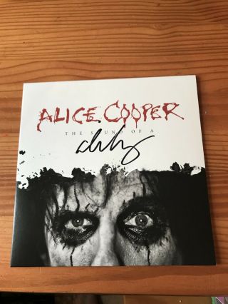 Alice Cooper Signed The Sound Of A 10 Inch Autographed White Vinyl Rare