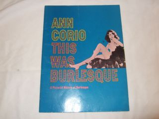 Ann Corio This Was Burlesque Pictoral History Program Nude Women Photographs Nak
