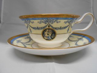 Wedgwood China Madeleine Teacup And Saucer - - Made In England