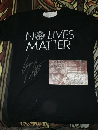 Stage Worn No Lives Matter Shirt From The Final Show In Spain