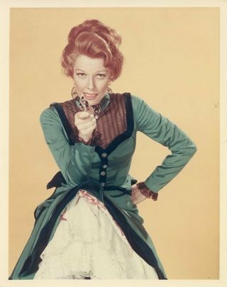 Ann Sheridan Aims Pistol Portrait Pistols And Petticoats Color 1966 Cbs Tv Photo