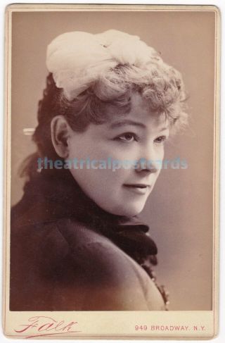 American Stage Actress Kate Forsyth.  Falk Cabinet Photo