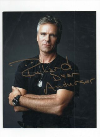 Richard Dean Anderson 8 X 10 Inches Signed Photo