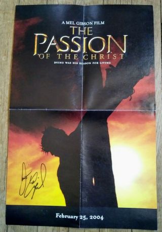 Jim Caviezel " Autographed Hand Signed " The Passion Of The Christ 11x17 Poster