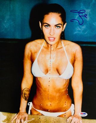Megan Fox Sexy Authentic Signed 11x14 Photo Auto Water Psa/dna