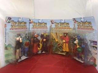 The Beatles Yellow Submarine Sgt Peppers Full Set Mcfarlane Figures