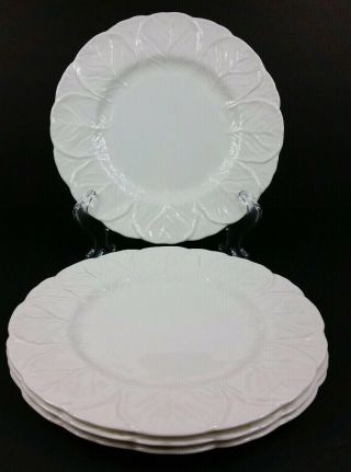 Set Of 4 Coalport Bone China Countryware Dinner Plates White Cabbage Euc