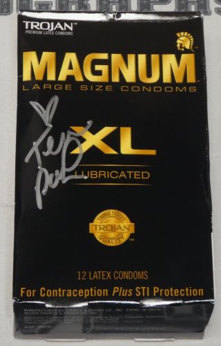 Tera Patrick Signed Magnum Xl Condom Box Bas Beckett Xxx Porn Star Autograph