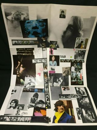 The Beatles White Album Vinyl LP Two Record Set w/ Poster Apple 0000414 5