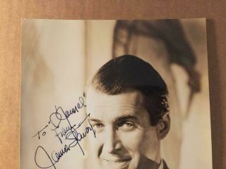 James Stewart Rare Early Vintage Autographed 7/9 Photo From the 1940s 2