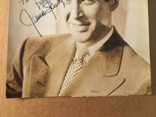 James Stewart Rare Early Vintage Autographed 7/9 Photo From the 1940s 3