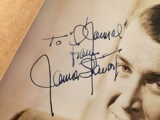 James Stewart Rare Early Vintage Autographed 7/9 Photo From the 1940s 4