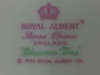 Royal Albert Blossom Time Tea Set for 2 Teapot Sugar Bowl Creamer Cups Saucers 12