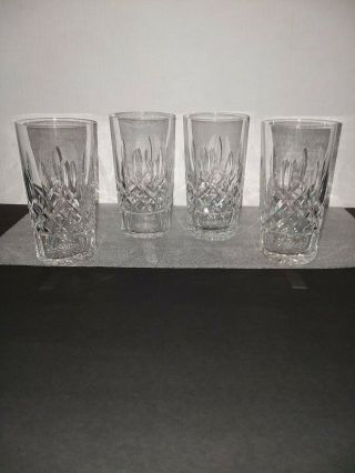 Waterford Crystal,  Lismore Highball Glasses 5 1/2 " Set Of Four.
