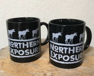 Rare Find 1992 Northern Exposure Coffee Mugs Set Of 2