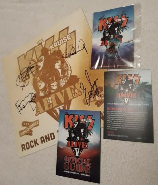 Kiss Kruise V Bundle - Signed Record,  Dogtag & Kruise Guide - Rare,