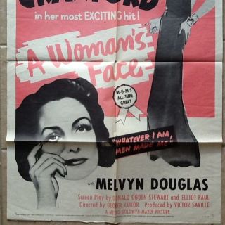 Joan Crawford in A Woman ' s Face with Melvyn Douglas R54 Classic Joan She Devil 2