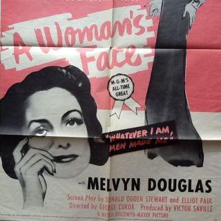 Joan Crawford in A Woman ' s Face with Melvyn Douglas R54 Classic Joan She Devil 5