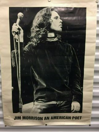 Vintage Jim Morrison Doors Publicity Uk Go Bang Poster