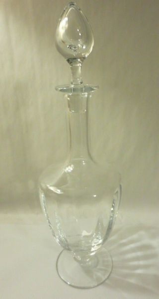 Vintage Baccarat Capri Optic Decanter With Stopper 13 1/2 " Tall