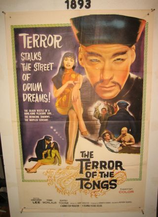 The Terror Of The Tongs 1sh Movie Poster 