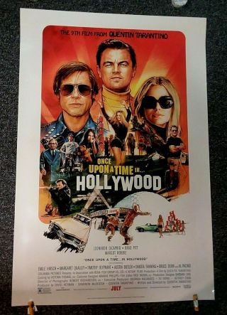Once Upon A Time In Hollywood Movie Poster Rare R Rated 27x40 D/s