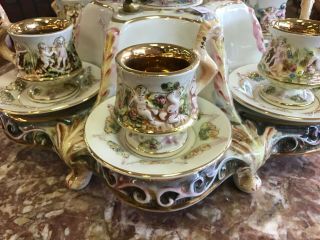 Capodimonte Gold Demitasse/Tea Set/coffee service set for 6. 5