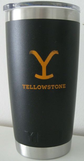 Yellowstone Paramount Network Promo Yeti Rambler 20 Oz Stainless Steel Tumbler