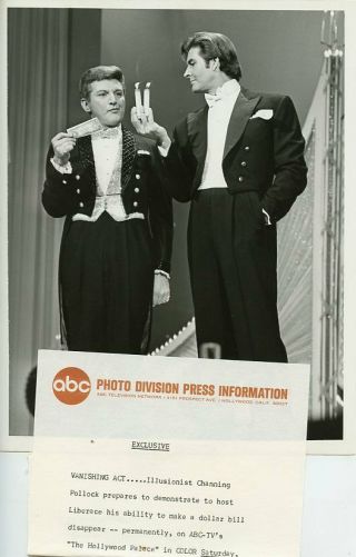 Channing Pollock Magician Liberace The Hollywood Palace 66 Abc Tv Photo