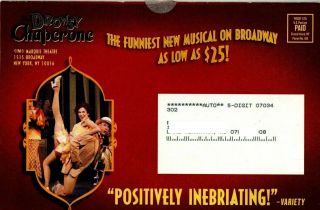 The Drowsy Chaperone Broadway flyer Sutton Foster Danny Burstein Georgia Engel 3