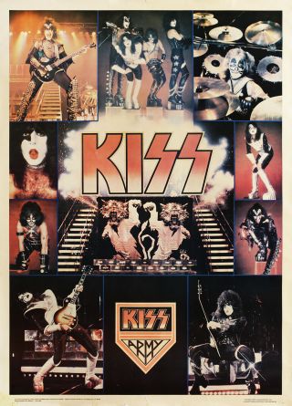 Kiss 1977 Love Gun Aucoin / Boutwell One - Stop Jumbo Vintage Poster 407